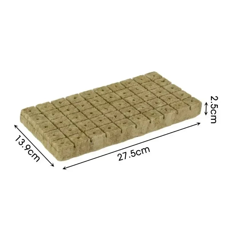 Stonewool Hydroponic Grow Cubes Soilless Substrate Seeded Planting Spong Plug Seedling Block Garden Tools