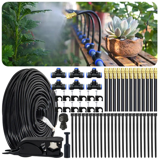 5M-20M DIY Universal Spray Kit Outdoor Misting Garden Flowers Plant Irrigation System